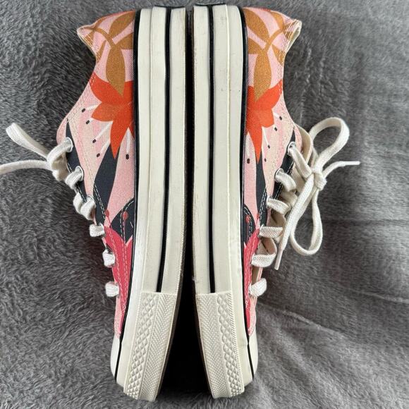 Converse Chuck 70 Womens US 10 UK‎ 8 Pink Floral Low Top Canvas Shoes Sneakers - Picture 10 of 13